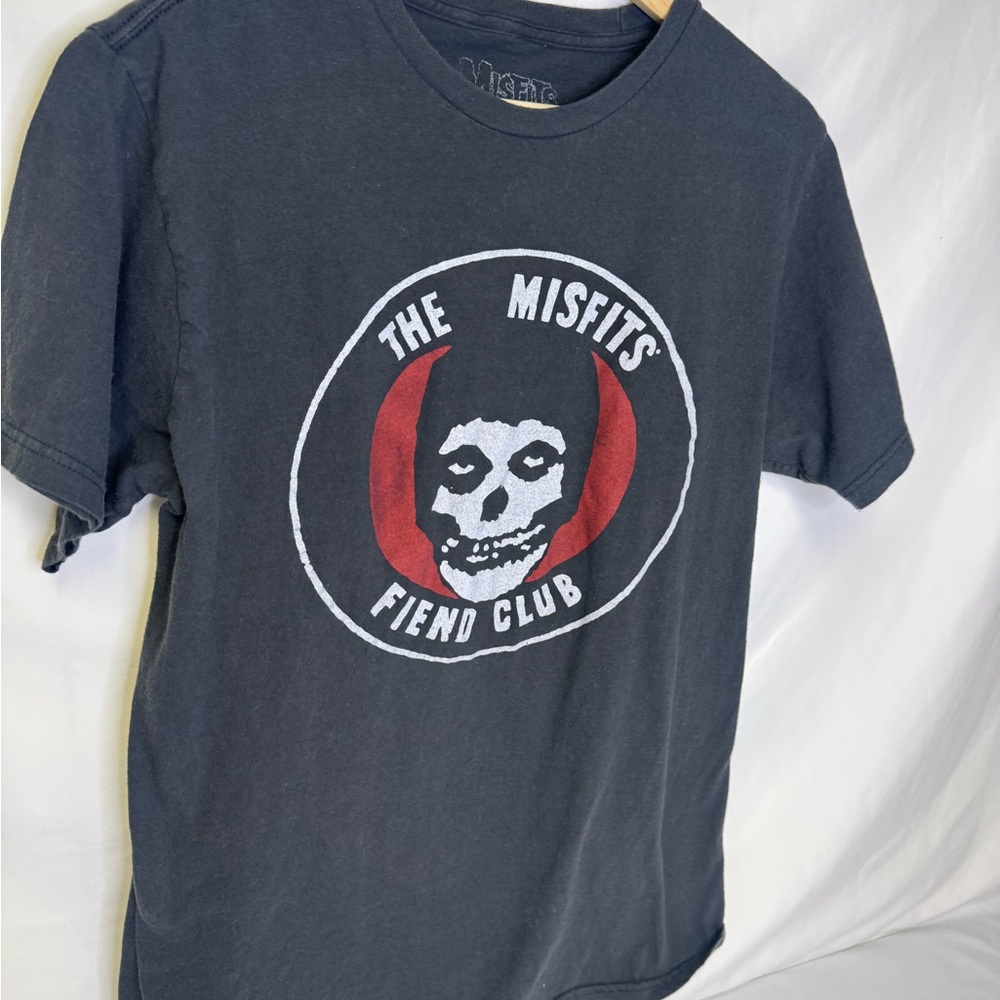 The Misfits Fiend Club Short Sleeve Tee - Black with Red Graphic - Picture 2 of 8